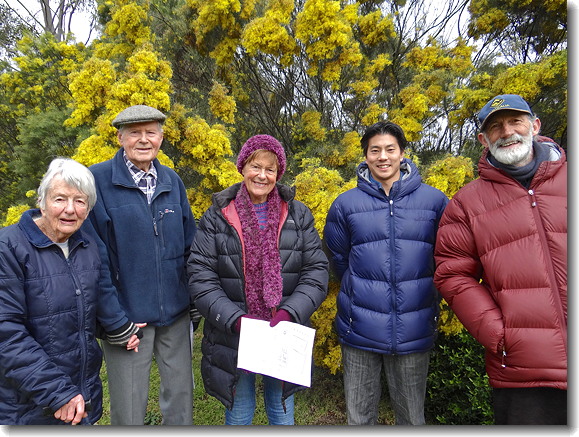 group in garden
